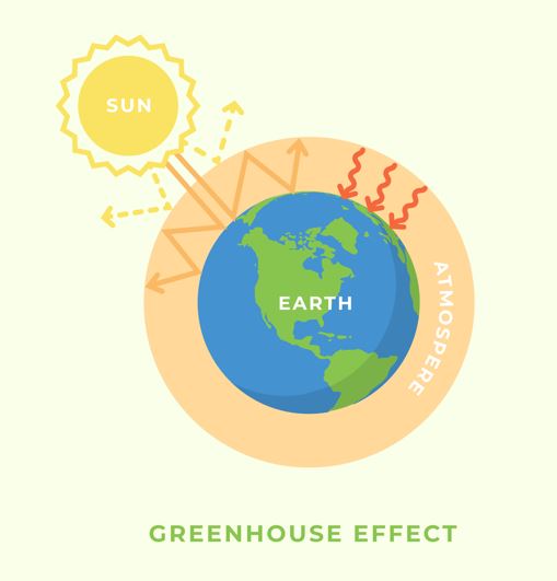A diagram illustrating the ozone layer blocking harmful UV rays while allowing visible light to pass through to Earth.