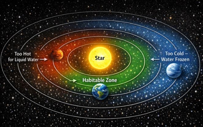 Habitable Zone around a star