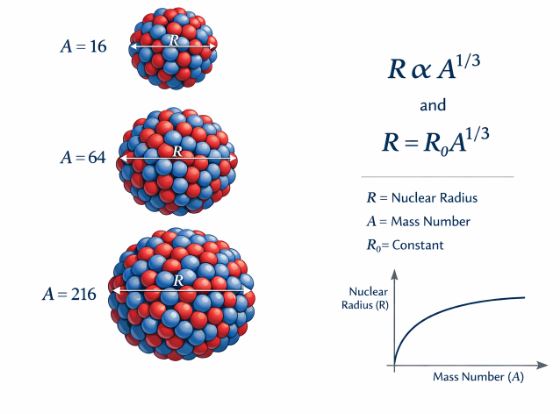 Nuclear Radius proportional to Mass Number