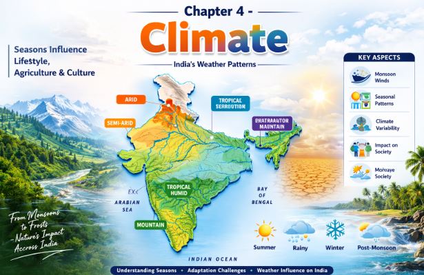 Class 9 Social Science (Contemporary India) Chapter 4 Climate Notes