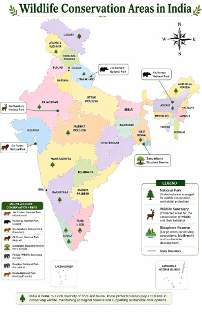 Wildlife Conservation Areas in India