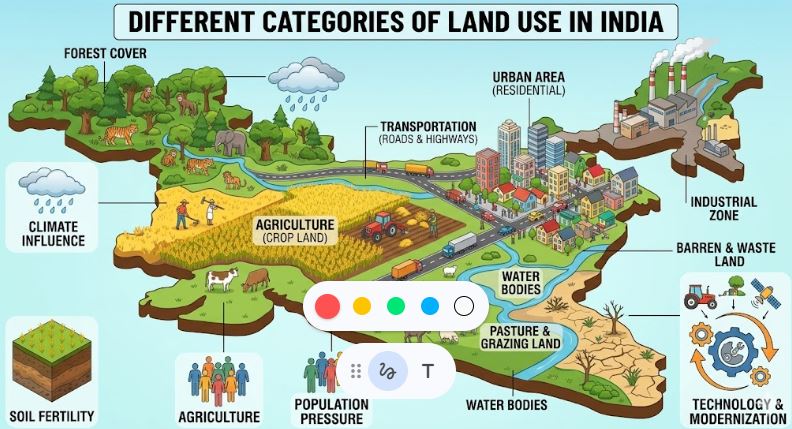 Land Utilisation Pattern in India