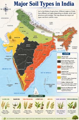 Major Soil Types in India